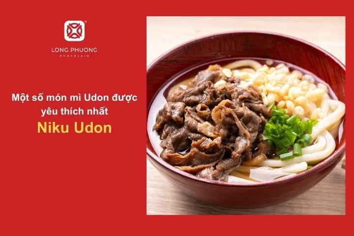 Mì Udon với thịt bò mềm thơm ngon, hấp dẫn