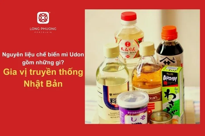 Gia vị tạo nên hương vị đặc trưng của mì Udon