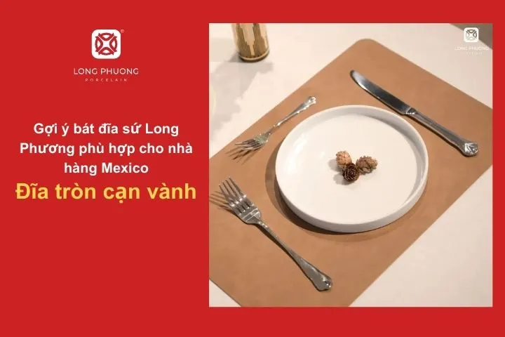 Mẫu đĩa giúp tôn lên vẻ đẹp của các món bánh Mexico đặc trưng