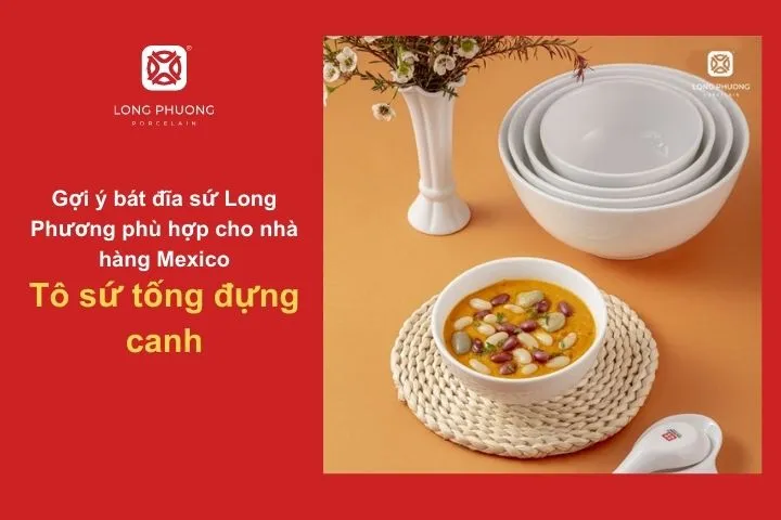 Loại tô phù hợp để phục vụ canh hoặc các món nước truyền thống