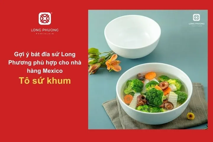 Lựa chọn để trình bày các món súp và hầm Mexico