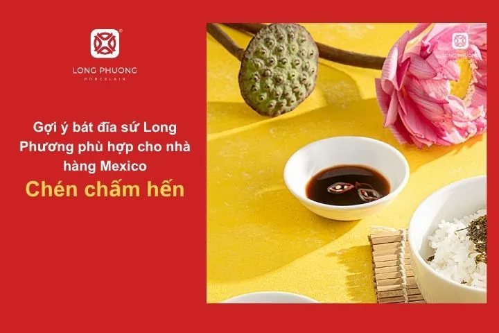 Kích thước nhỏ gọn, tiết kiệm không gian, dùng để đựng sốt chấm hoặc gia vị ăn kèm các món Mexico