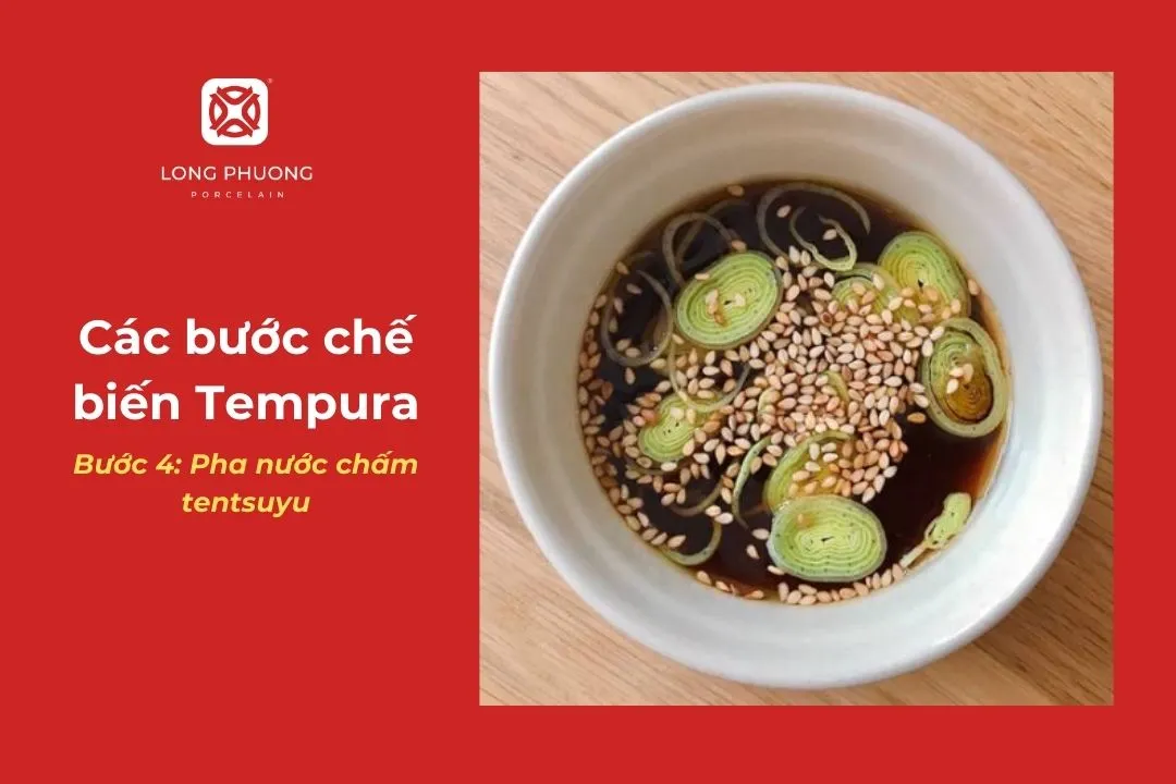 pha chế nước chấm tempura