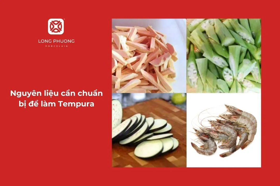 nguyên liệu làm tempura