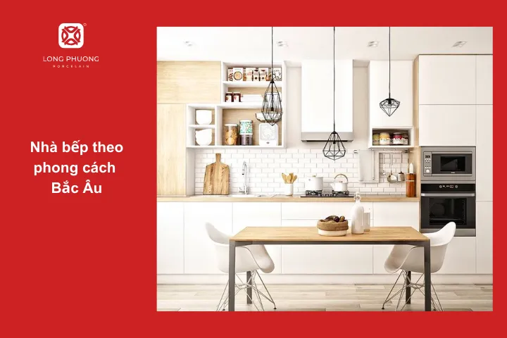 Trang trí nhà bếp theo phong cách Bắc Âu