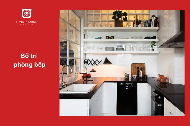 Bố trí phòng bếp khoa học và tiện nghi tạo sự thoải mái khi sử dụng