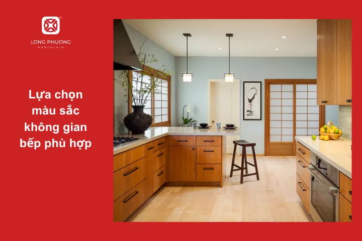 Lựa chọn màu sắc gian bếp phù hợp với phong cách không gian