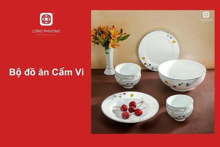 Bộ đồ ăn tượng trưng cho sự khởi đầu may mắn và niềm vui lan tỏa trong từng bữa cơm sum vầy