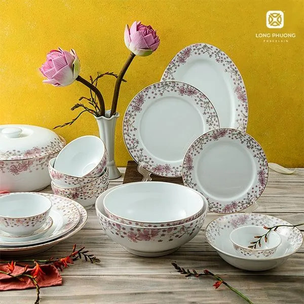 bộ đồ ăn hoa nhí