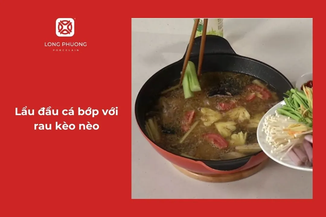 lẩu cá bớp với kèo nèo