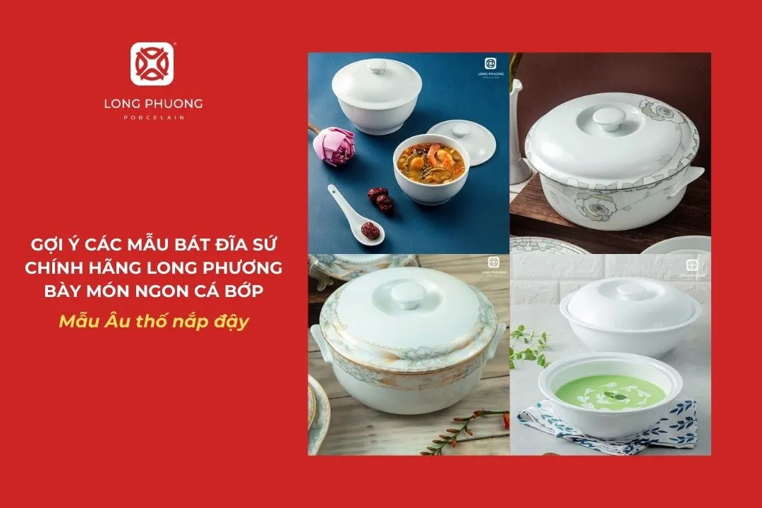 âu sứ đựng canh cá bớp đẹp mắt