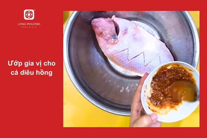 Ướp gia vị phù hợp sẽ giúp khử mùi tanh cho cá diêu hồng