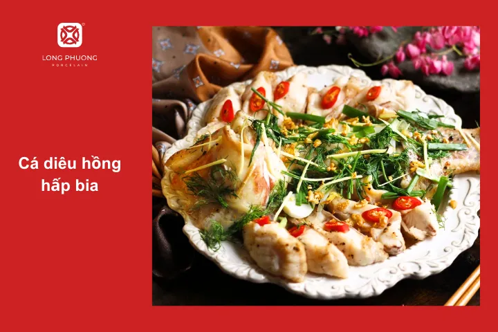 Cá diêu hồng hấp bia chắc chắn vừa lòng dân nhậu