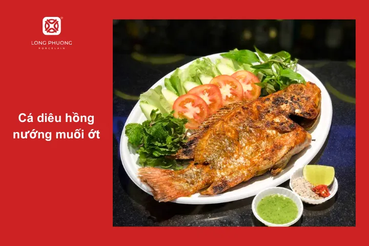 Cá diêu hồng nướng muối ớt là một lựa chọn để đổi vị cho gia đình cuối tuần