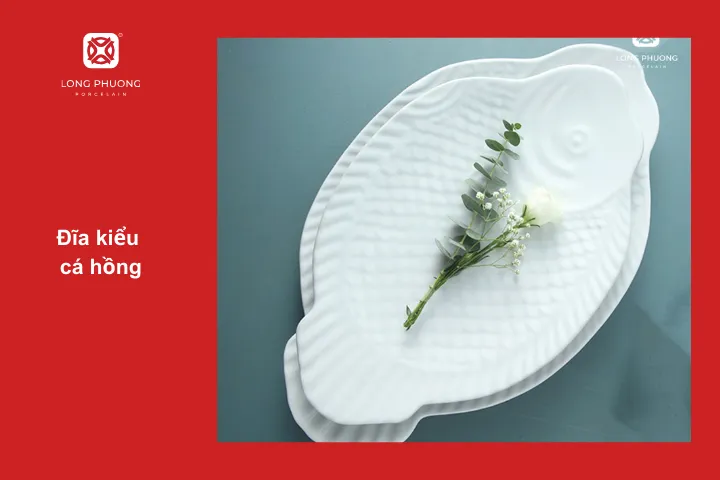 Chiếc đĩa với tạo hình cá mới lạ rất thích hợp dùng cho các bữa tiệc tùng
