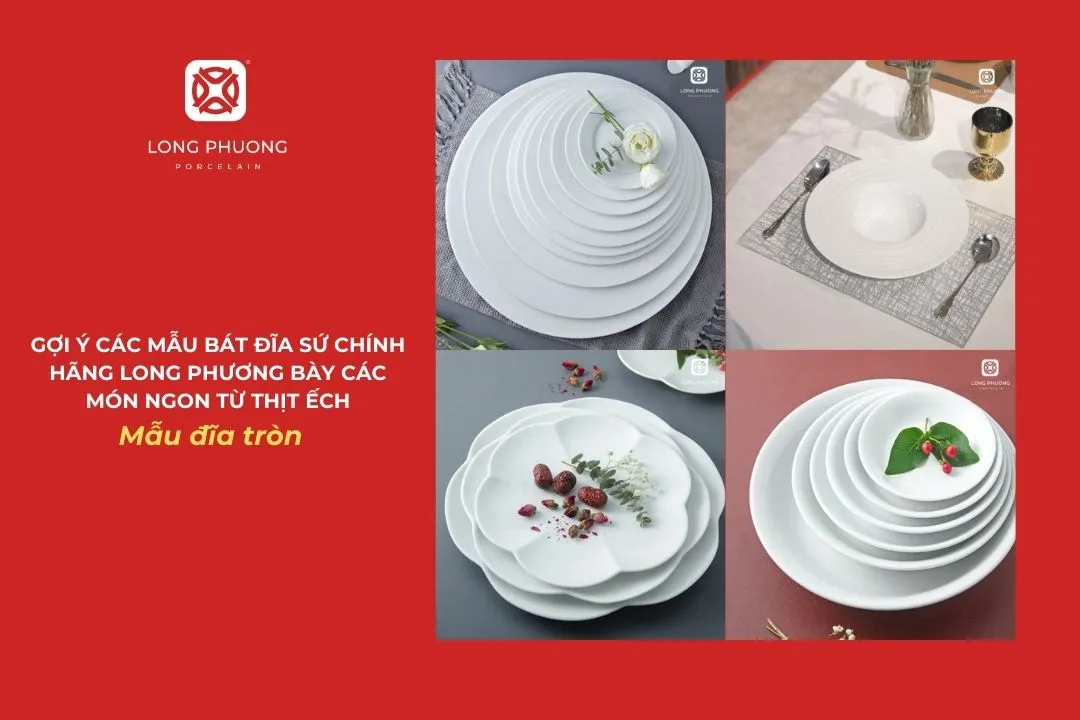 mẫu đĩa bày ếch đẹp mắt