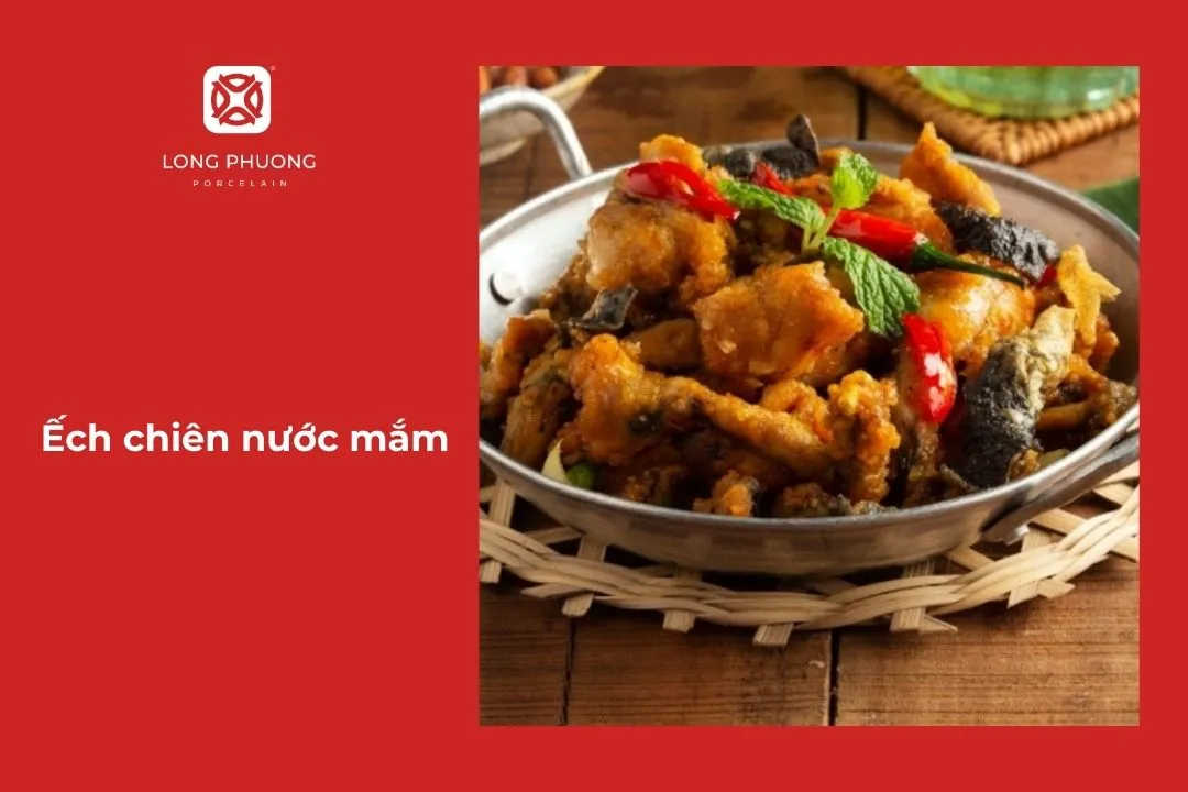 ếch chiên nước mắm