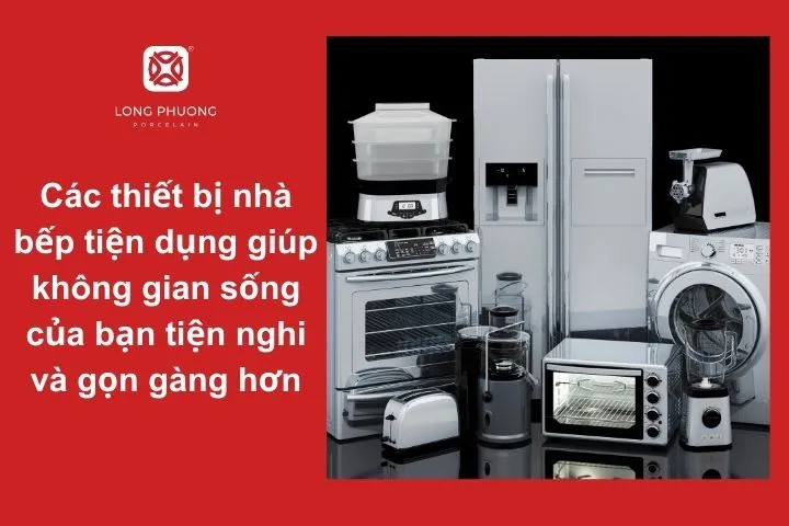 Với các thiết bị nhà bếp tiện dụng, không gian bếp trở nên gọn gàng và hiện đại hơn