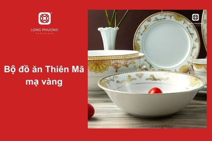 Bộ bát đĩa mang đậm tính nghệ thuật, lấy cảm hứng từ hình ảnh bầu trời và loài ngựa mạnh mẽ