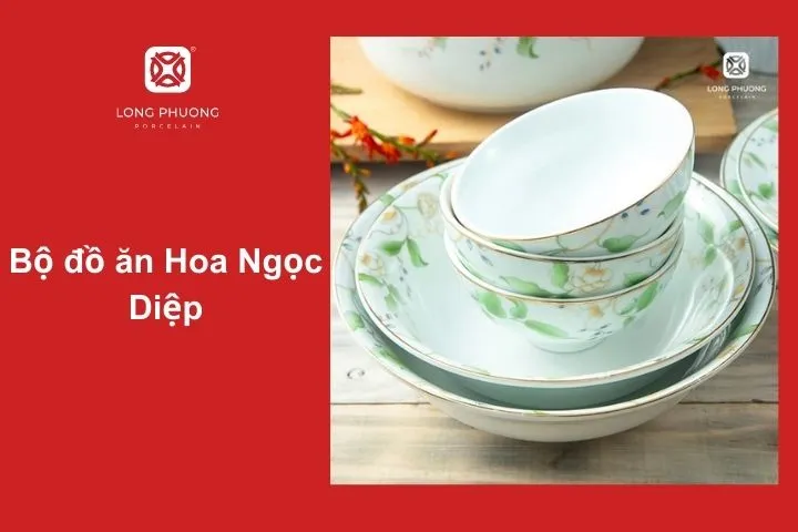 Sản phẩm lấy cảm hứng từ vẻ đẹp thanh thoát của hoa ngọc diệp với lá xanh và nhụy vàng