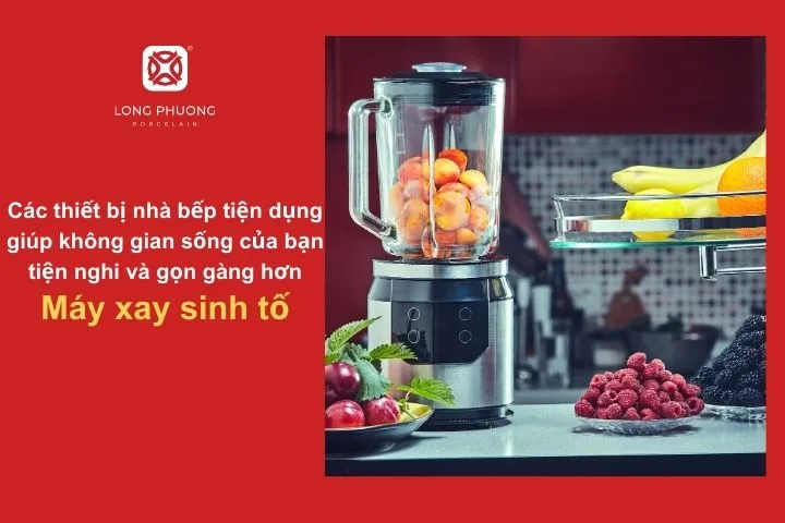 Xay nhuyễn trái cây, rau củ cho món ăn và đồ uống bổ dưỡng