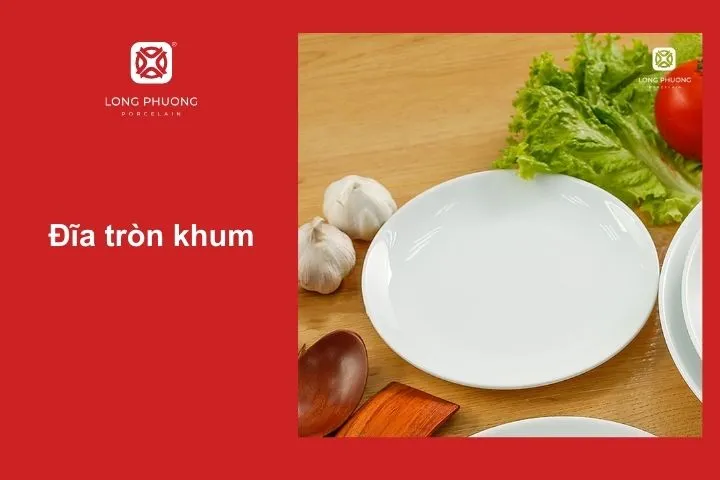 Đĩa sử dụng lớp men bóng cao cấp, giúp tăng tính thẩm mỹ và độ bền