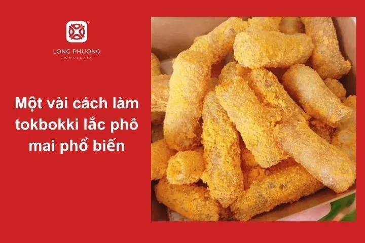 Tổng hợp các phiên bản tokbokki lắc phô mai với màu sắc và topping đa dạng