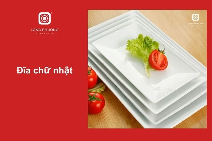 Đĩa chữ nhật hiện đại cho món tokbokki trình bày kiểu tapas đẹp mắt
