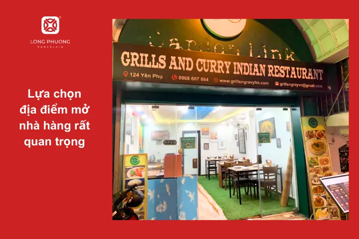 Địa điểm nhà hàng cần được cân nhắc kỹ lưỡng