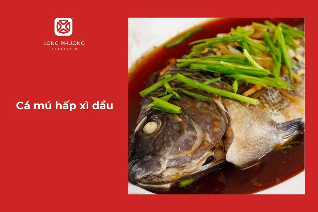 cá mú hấp xì dầu