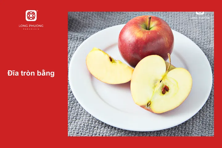 Đĩa phẳng và to thích hợp với các món mực chiên và nguyên con