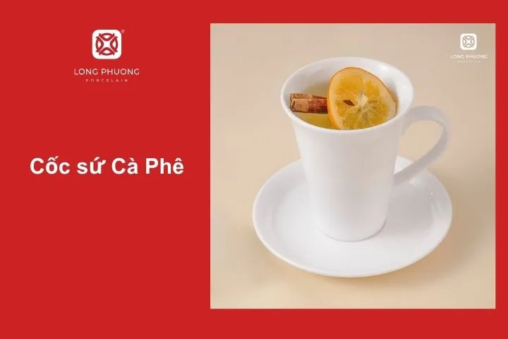 Cốc sứ cà phê – phong cách hiện đại, vừa tay, giữ trọn hương vị đậm đà