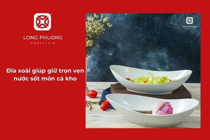 Đĩa xoài giúp giữ trọn vẹn nước sốt món cá kho