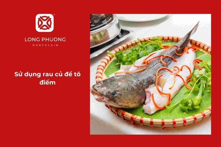 Sử dụng rau củ để tô điểm