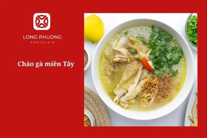 cháo gà ngon miền Tây