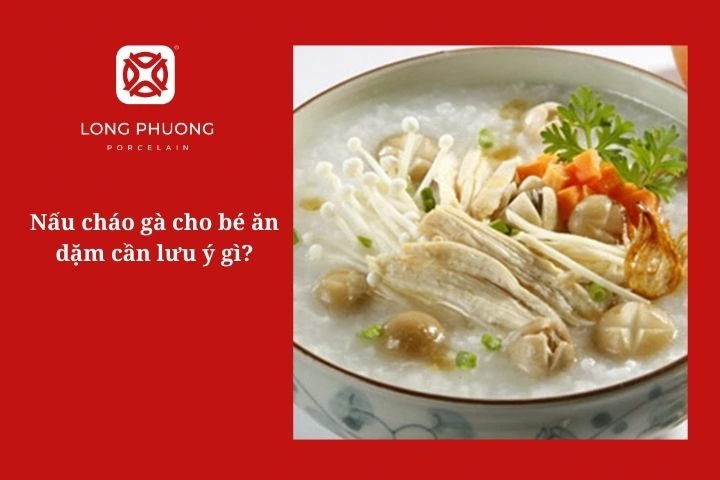 nấu cháo gà cho bé