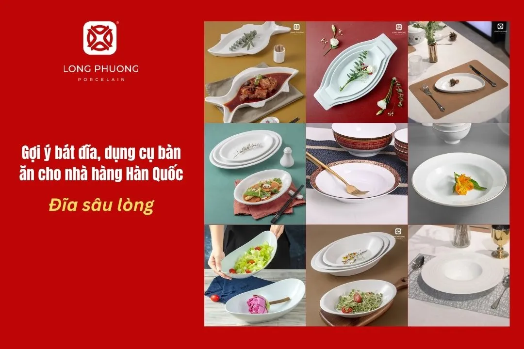 mẫu đĩa sứ nhà hàng