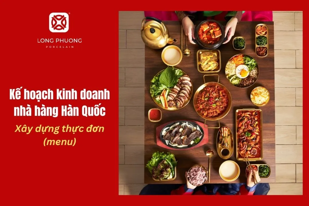thiết kế menu nhà hàng hàn quốc