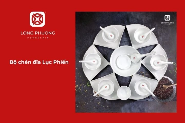 Quà tặng Vu Lan bộ chén đĩa Lục Phiến