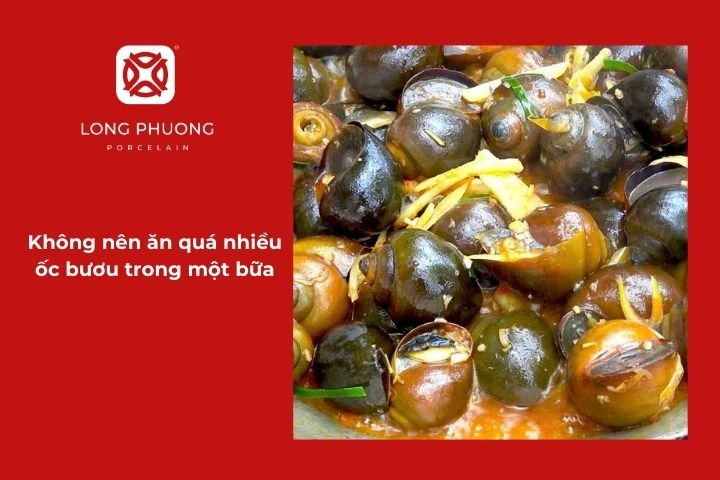 Không nên ăn quá nhiều ốc bươu