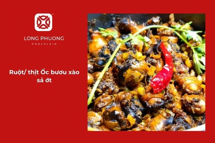 Món ốc bươu xào thơm ngon