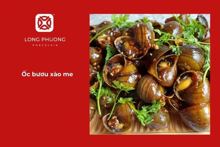 Ốc bươu xào me