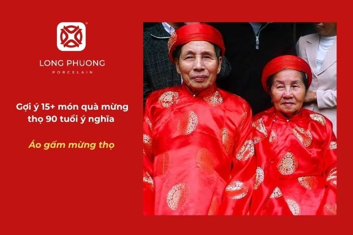 Áo gấm mừng thọ 