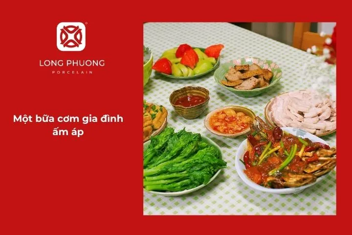 Một bữa cơm gia đình ấm áp