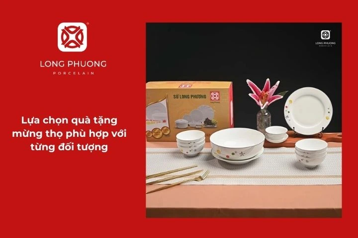 Lựa chọn quà tặng mừng thọ phù hợp