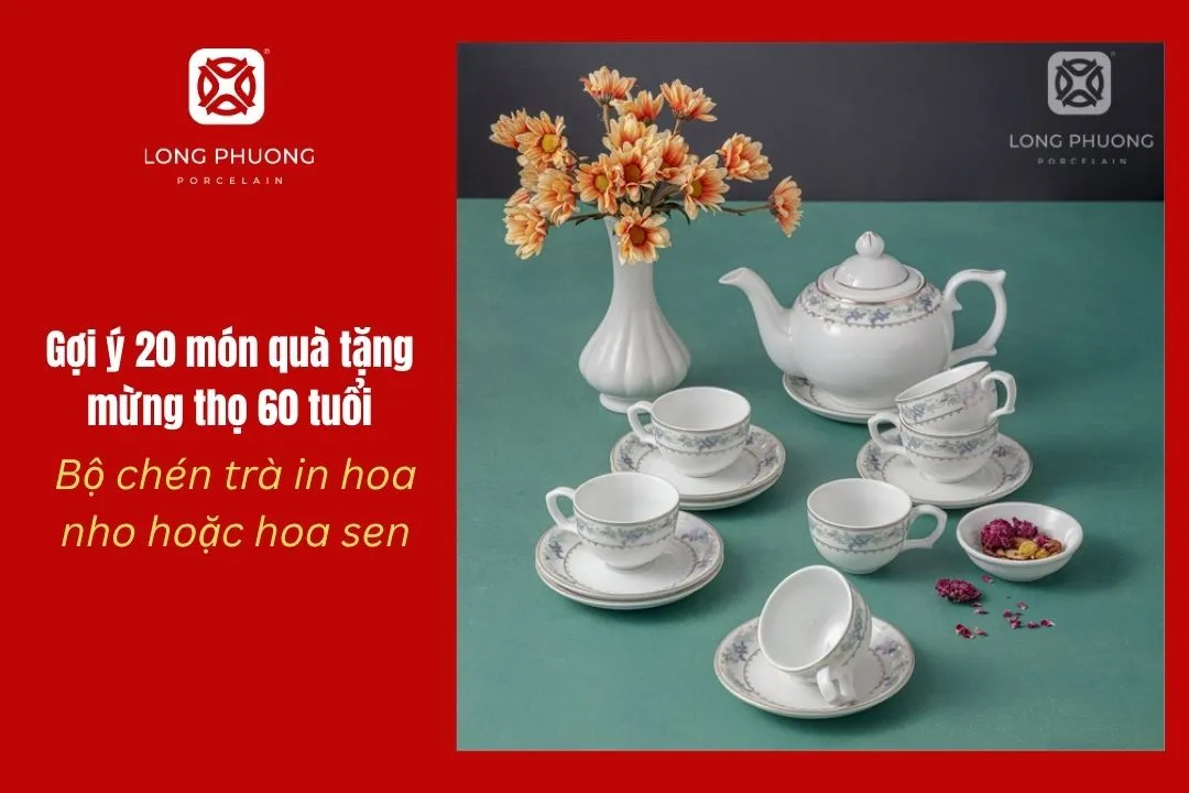 bộ tách trà long phương