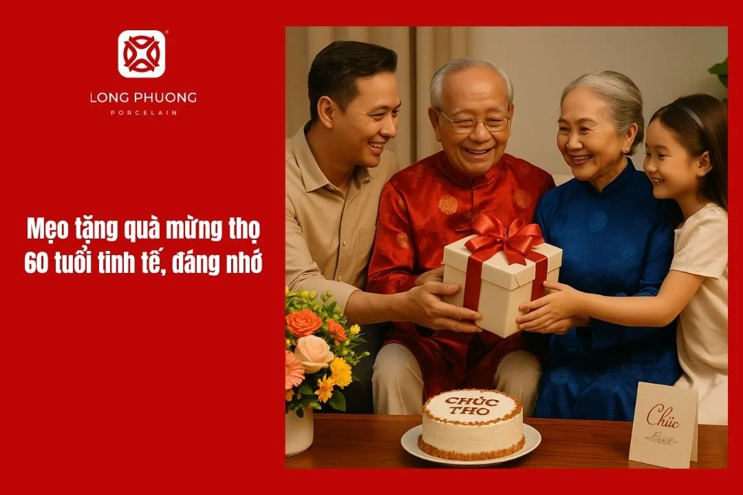 Mẹo tặng quà mừng thọ 60 tuổi