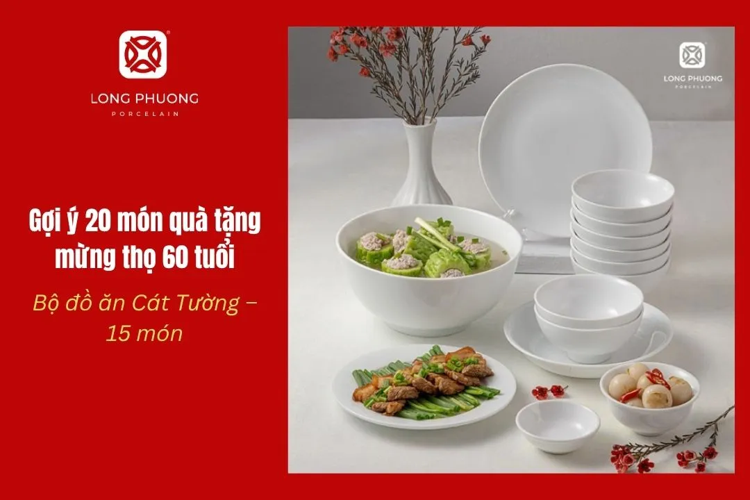 bộ bát đĩa sứ cát tường