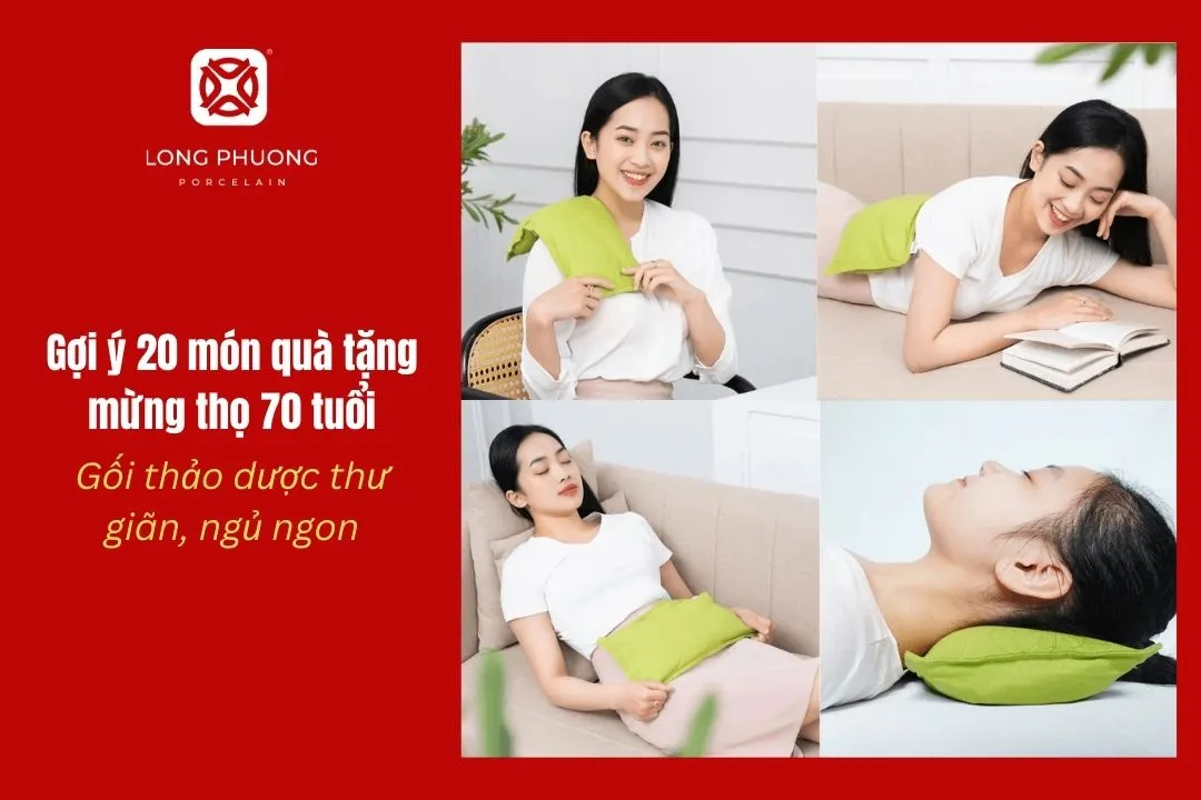 mua gối thảo dược mừng thọ ông bà