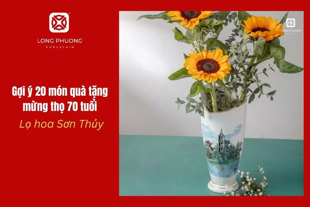 mừng thọ tặng đồ sứ cao cấp